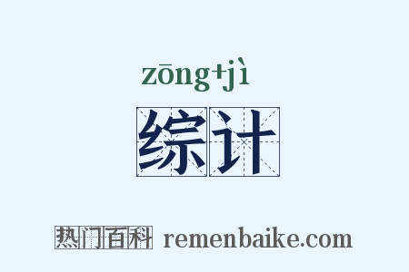 综计是什么意思的图片